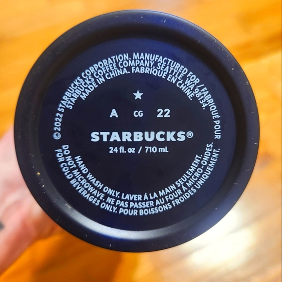 Starbucks Summer 2022 Rare Limited Straw Cup Tumbler Blue Green Floral - Picture 4 of 5